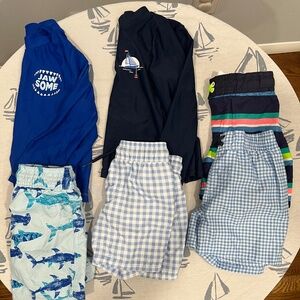 2 t bathing suits 5 short bathing suits and 2 long sleeve rash guards